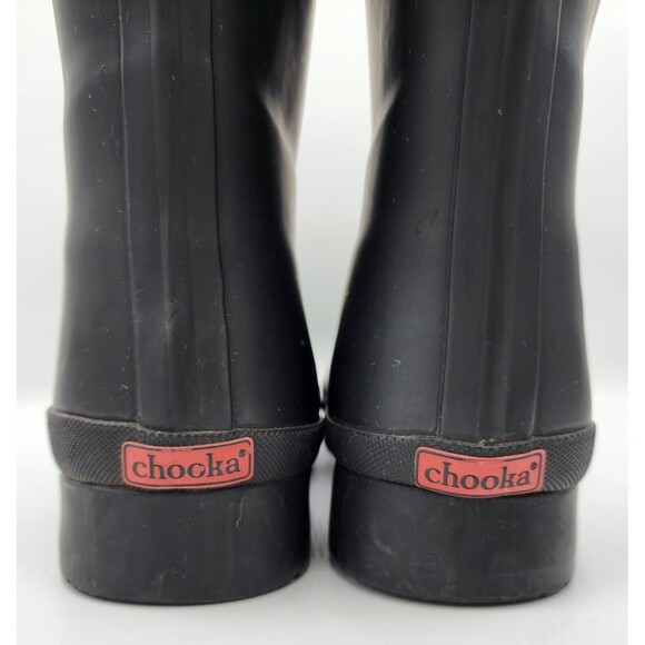 CHOOKA Delridge WOMEN'S SZ 9 Black Rain Boot - Waterproof - Mid-Height PREOWNED - Picture 10 of 13